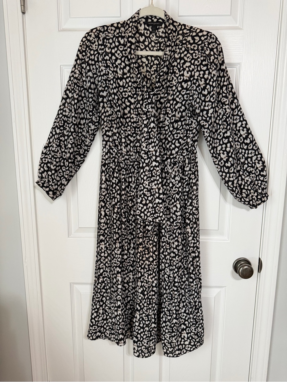 Banana Republic Black and White Print Dress